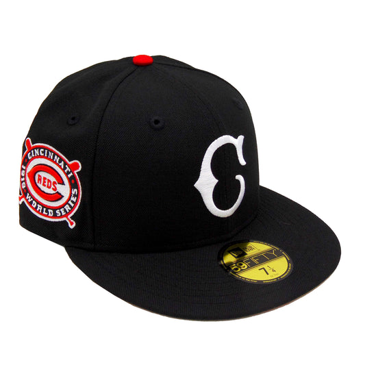 Cincinnati Reds 1940 World Series Logo History Fitted Cap (Navy