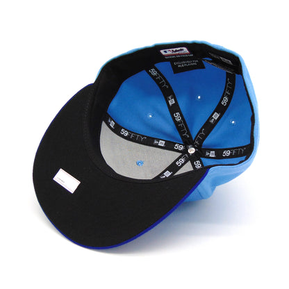 Texas Rangers Authentic Alt2 59FIFTY New Era Cap Sky Blue light blue Undervisor View