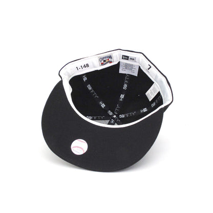 Los Angeles Dodgers Exclusive New Era Cap Black Glow black Undervisor View