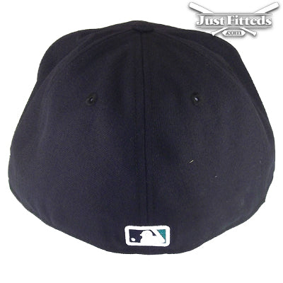 Seattle Mariners Authentic New Era Cap Navy Teal navy
teal Back View