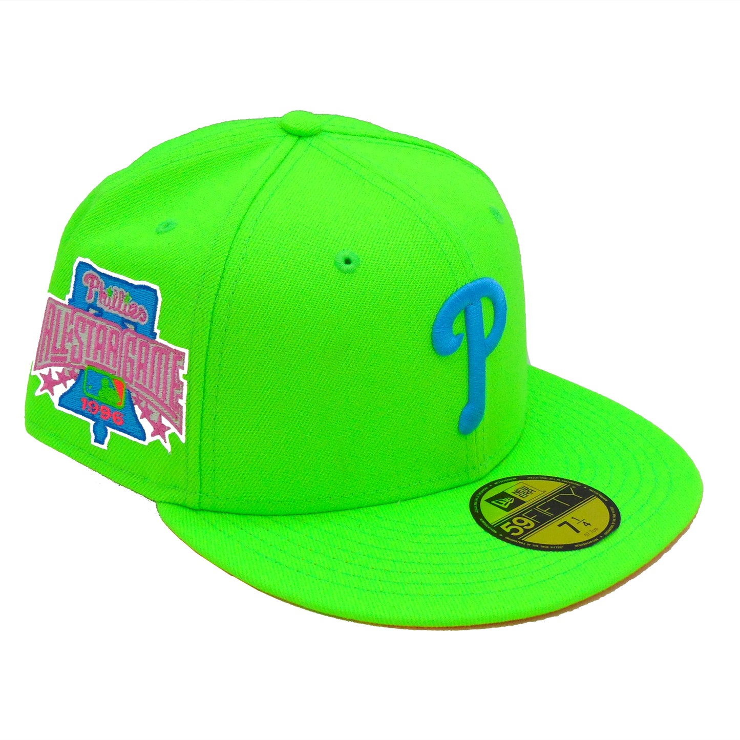 New Era Purple Philadelphia Phillies Lime Side Patch 59FIFTY Fitted Hat