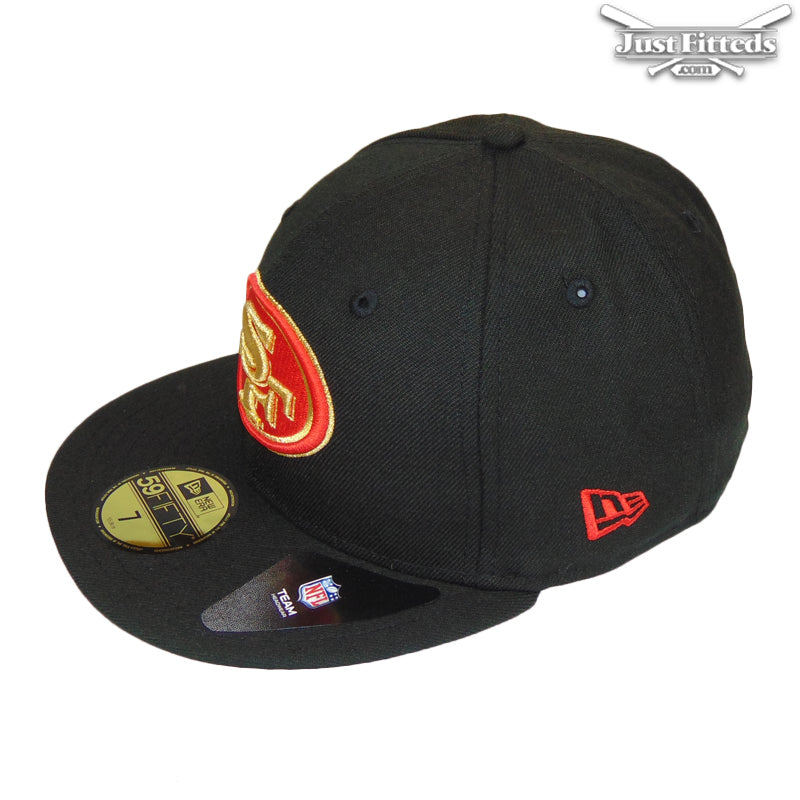 San Francisco 49ers Jf Custom New Era Cap Red Gold