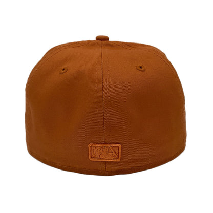 Los Angeles Dodgers New Era Cap Camel beige Back View