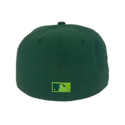 Los Angeles Dodgers Custom New Era Cap Green green Undervisor View