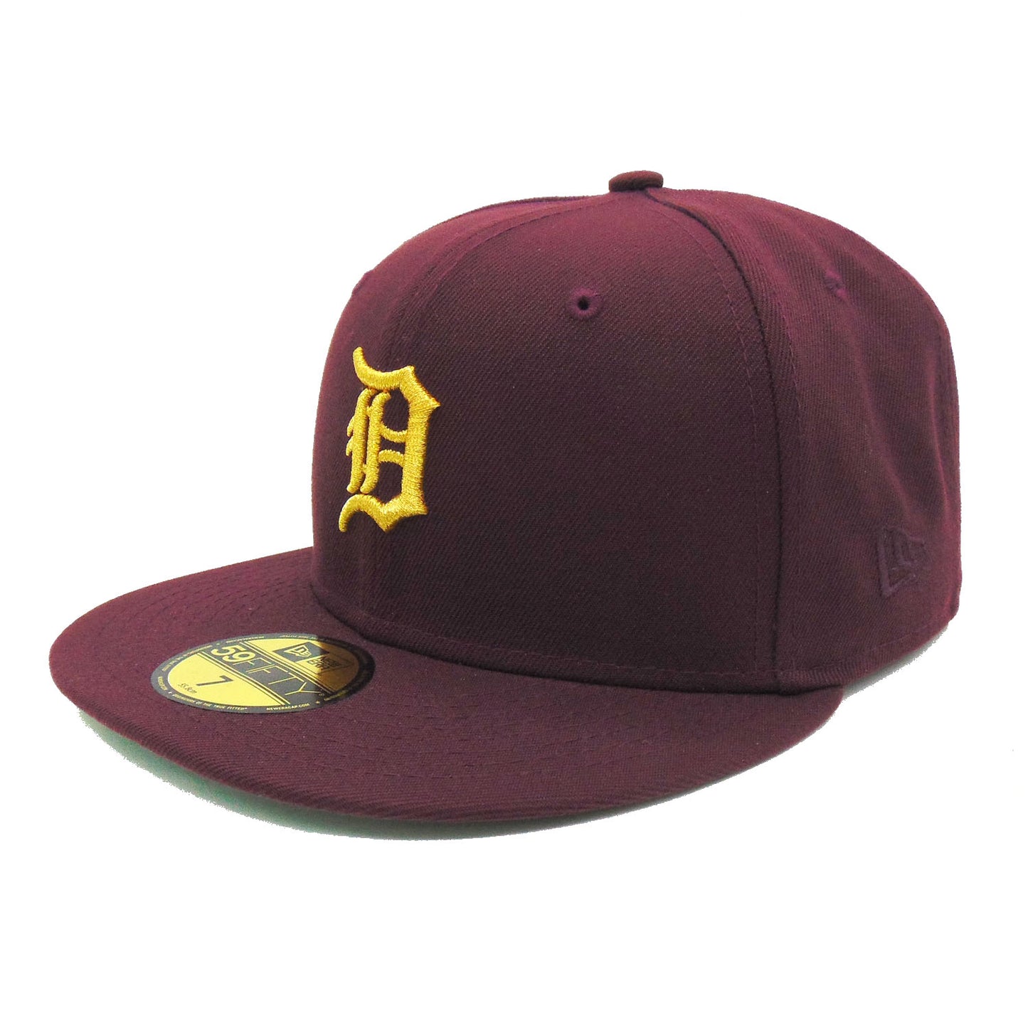 Detroit Tigers Custom New Era Cap WS84 Maroon Gold