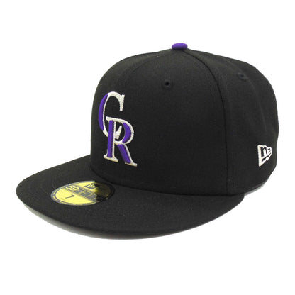 Colorado Rockies Authentic New Era Cap Black black Side View