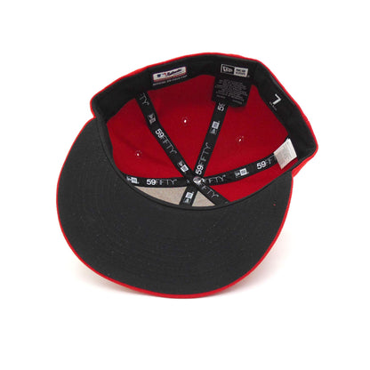 Cincinnati Reds Authentic New Era 59FIFTY Cap Red red Undervisor View