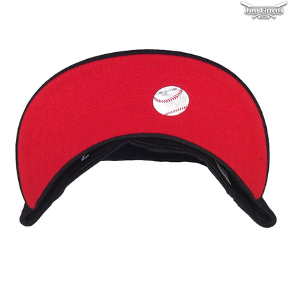Chicago Cubs JustFitteds Custom New Era Cap Navy Gold navy Undervisor View