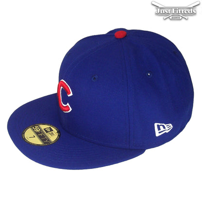 Chicago Cubs Authentic New Era Cap blue Side View