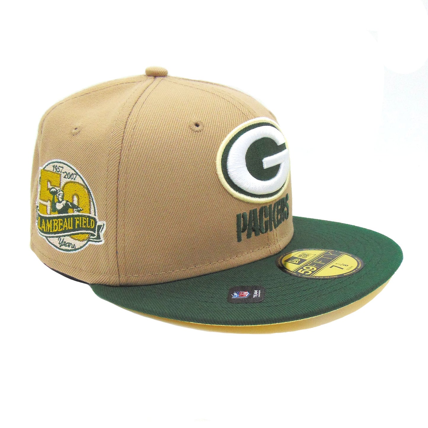 Green Bay Packers New Era Cap 50 Years Sand