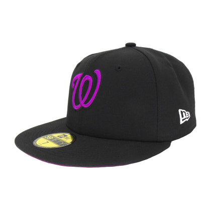 Washington Nationals Custom New Era Cap Black Ws 2019 black Back View