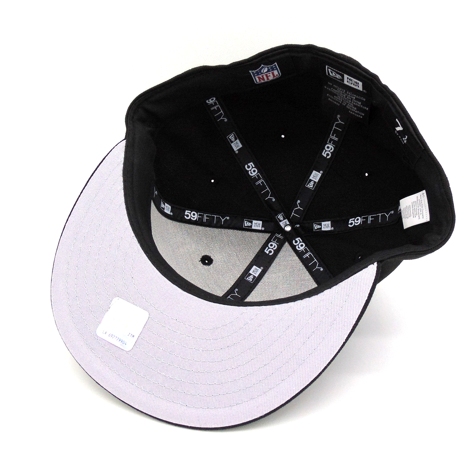 Black la top rams hat