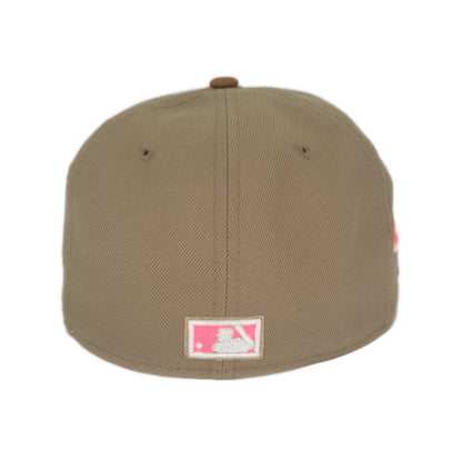 Houston Astros Custom New Era Cap Camel 1986 beige Undervisor View