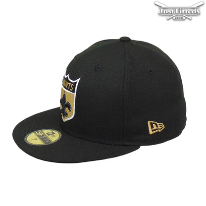 New Orleans Saints Jf Custom New Era Cap Shield black Side View