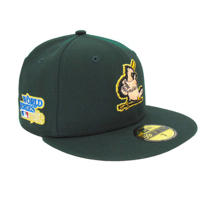 St. Louis Cardinals Custom New Era 59FIFTY Cap Green Gold WS1982 green
gold Side View