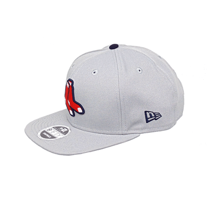 Boston Red Sox Jf Custom New Era 9FIFTY Snapback Cap Grey grey Side View