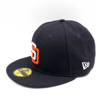San Diego Padres Cooperstown New Era 59FIFTY Cap Navy navy Side View