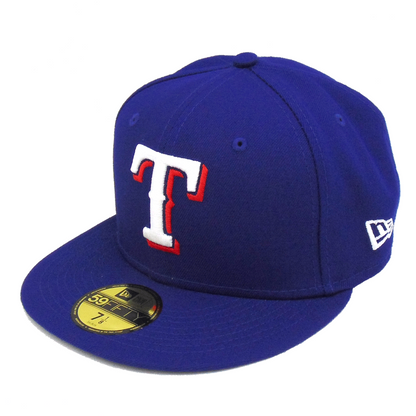 Texas Rangers Authentic New Era 59FIFTY Cap Blue blue Side View