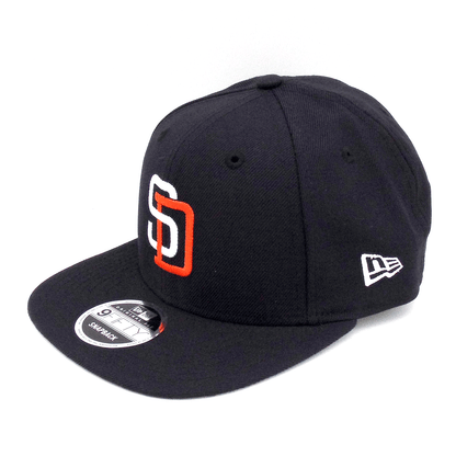 San Diego Padres Custom New Era 9fifty Snapback Cap Navy navy Side View