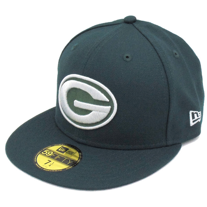 Green Bay Packers Custom New Era 59FIFTY Cap Green Silver green
silver Side View