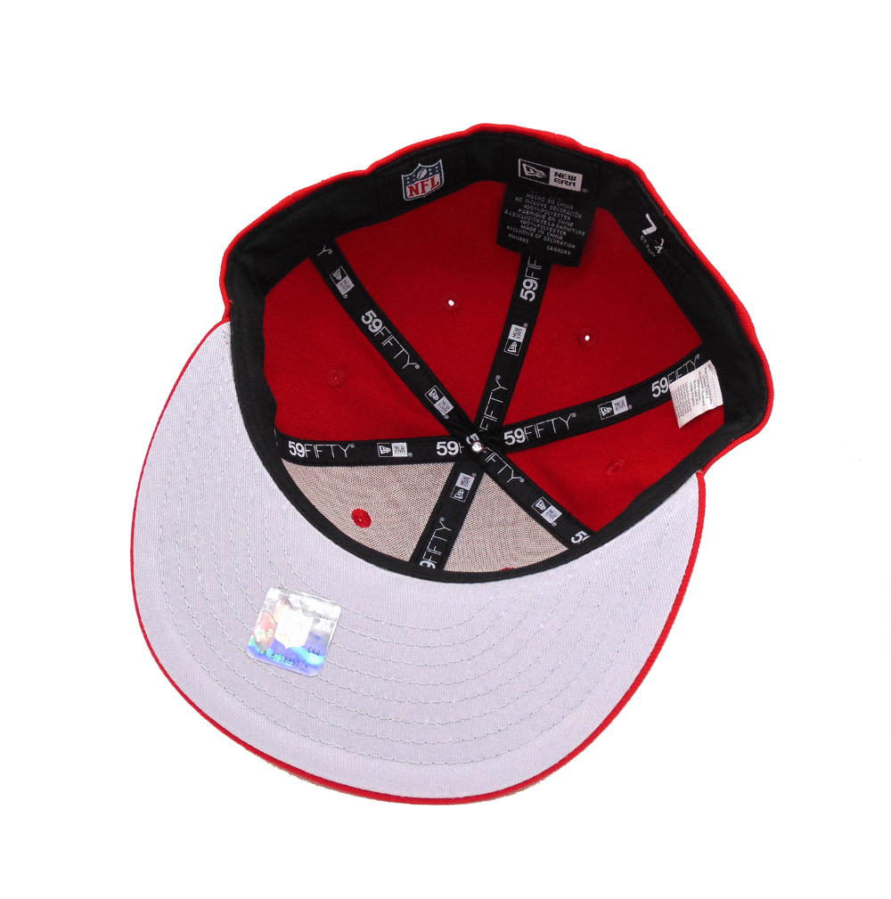New Era 59Fifty Hat Chicago White Sox MLB Scarlet Red Fitted Headwear Cap  (7 1/2)
