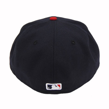 Cleveland Indians Authentic Collection New Era Cap red
navy Back View
