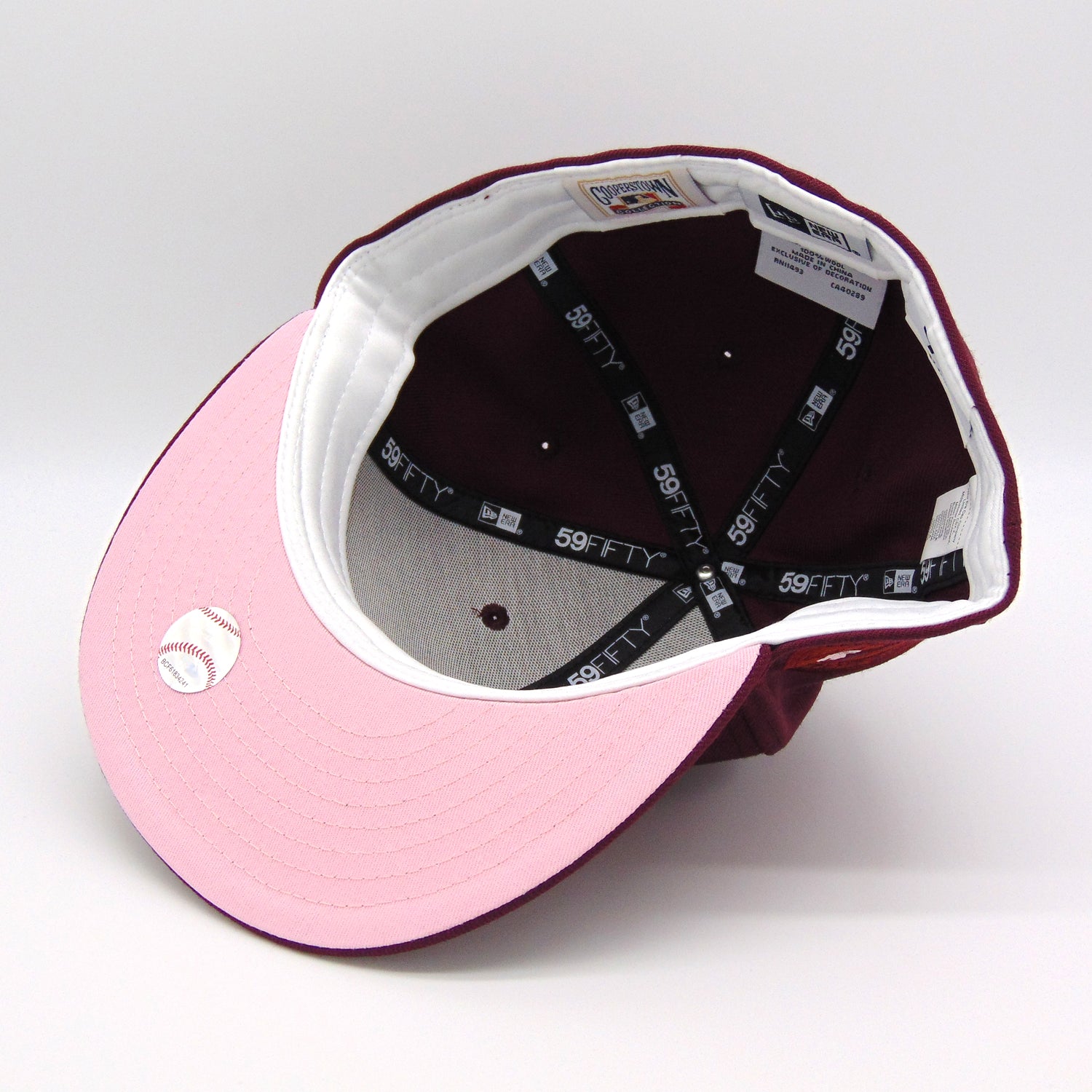 Maroon cheap pink hat