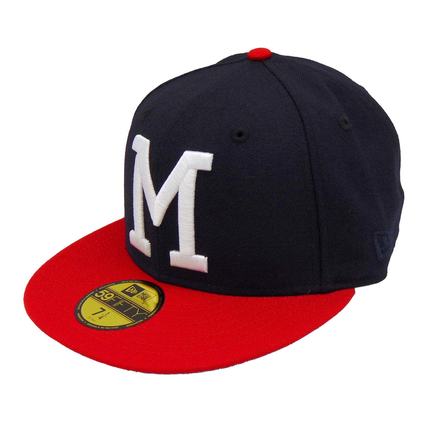 Milwaukee Braves Custom New Era Cap Navy Red