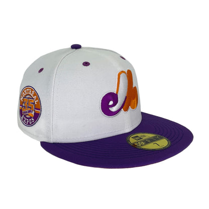 Montreal Expos Cooperstown Custom New Era Cap White white Side View