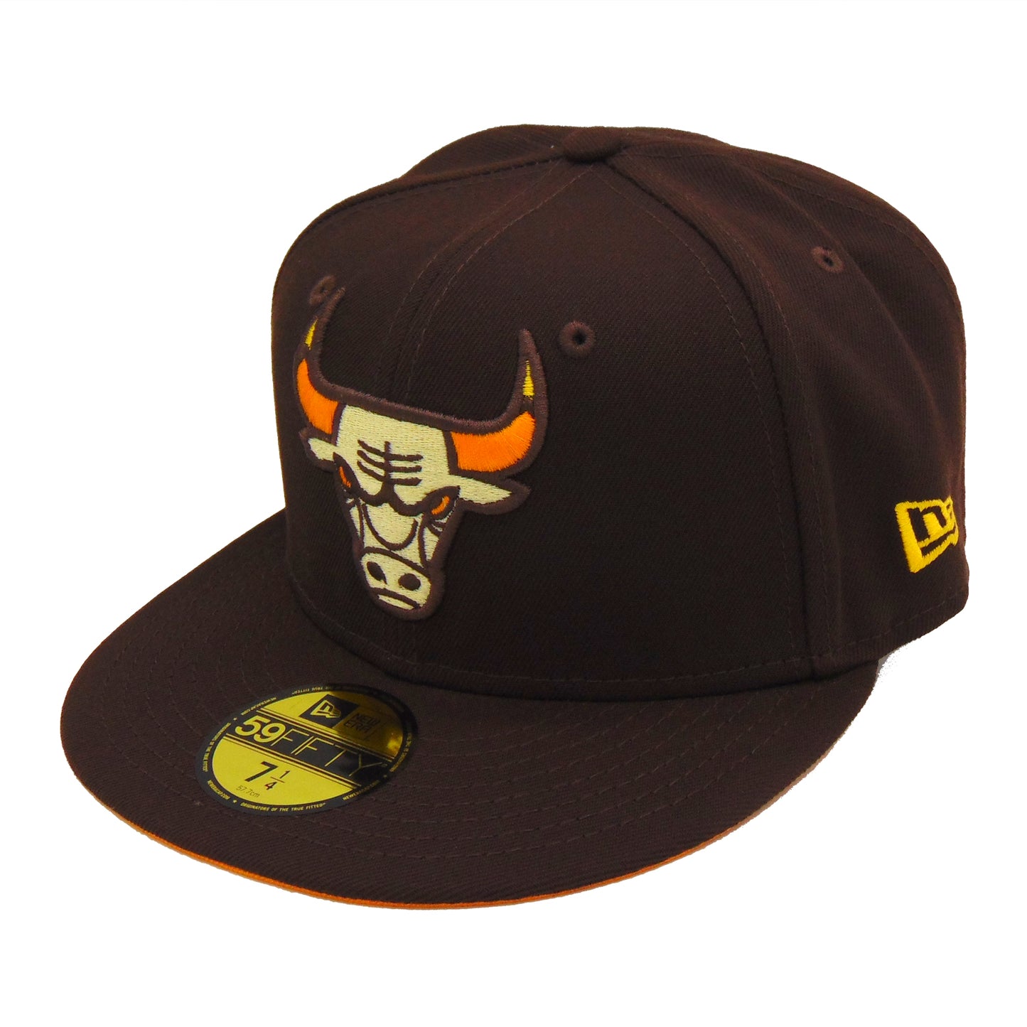 Chicago Bulls Custom New Era Cap Brown