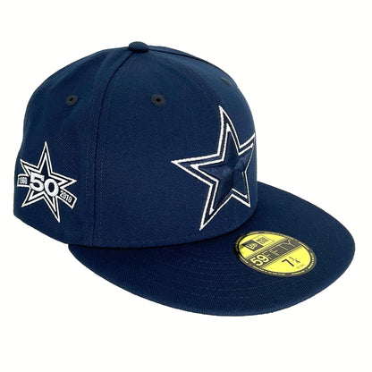 Dallas Cowboys Custom New Era Cap 50 Anniversary navy Side View
