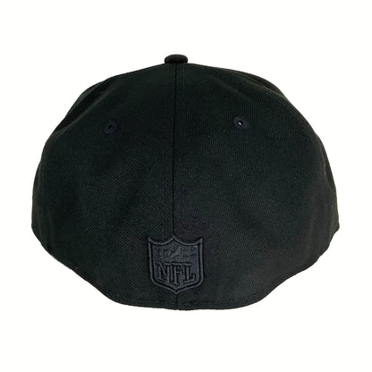 San Diego Chargers Custom New Era Cap Blackout black Back View