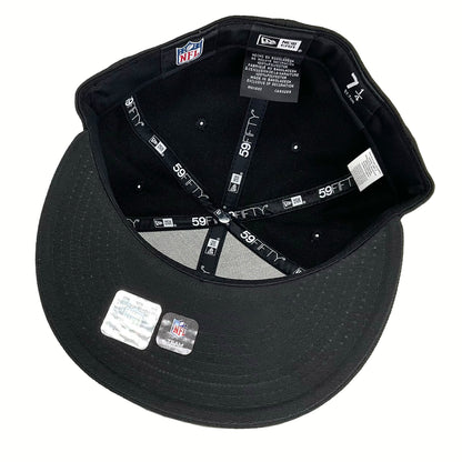 San Diego Chargers Custom New Era Cap Blackout black Undervisor View