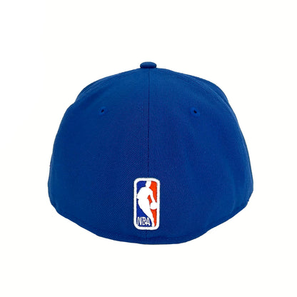 Brooklyn Nets Custom New Era Cap Royal blue
orange Back View