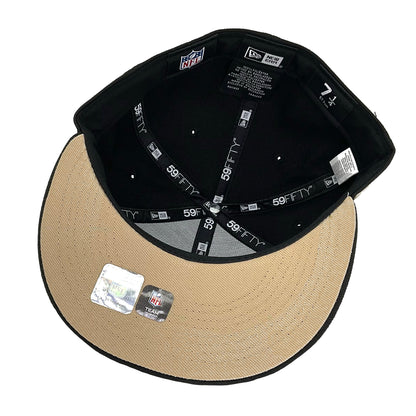 New Orleans Saints Custom New Era 59FIFTY Cap Black SB44 black Additional View