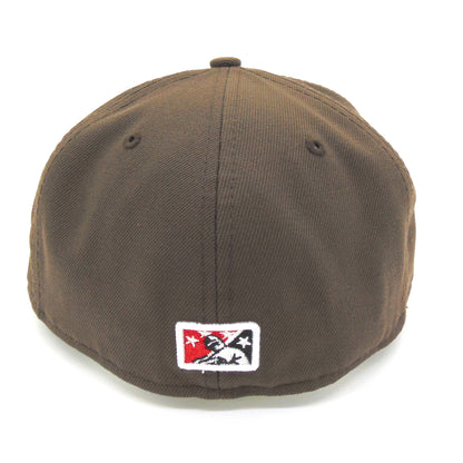Tampa Smokers Custom New Era Cap Brown brown Back View