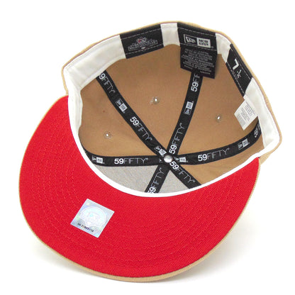 Tampa Smokers Custom New Era Cap Camel beige Undervisor View