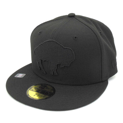 Buffalo Bills Custom 59FIFTY New Era Cap Black black Side View