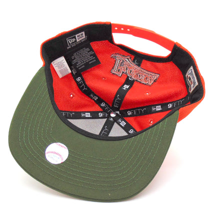Florida Marlins Custom 9fifty New Era Snapback Cap Orange black 
white Undervisor View