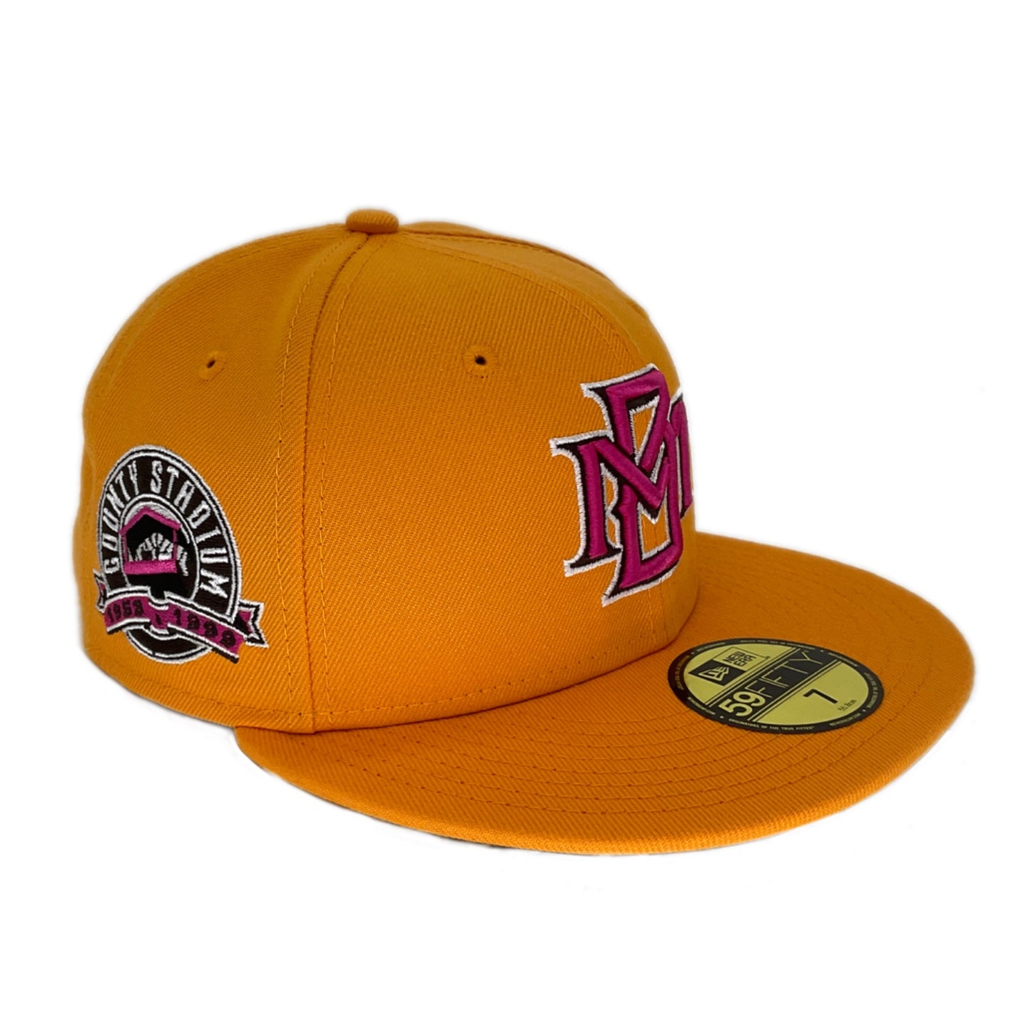 Milwaukee Brewers Custom New Era Cap Exotic Yellow