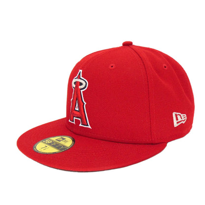 Anaheim Angels Authentic New Era 59FIFTY Cap Red red Side View