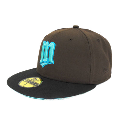 Minnesota Twins Custom New Era Cap Brown 1991 brown Back View