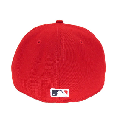 Anaheim Angels Authentic New Era 59FIFTY Cap Red red Back View