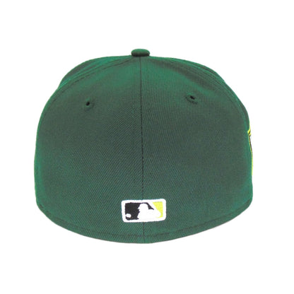 Los Angeles Dodgers Custom New Era Cap Green Ws 2020 green Undervisor View