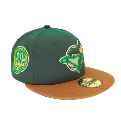 Toronto Blue Jays New Era 59FIFTY Cap Green 30th green Side View