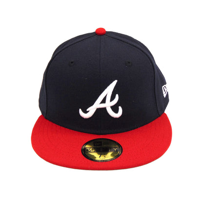 Atlanta Braves Authentic Game Cap Navy Red red
navy Front View