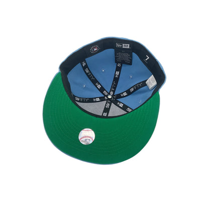 Kansas City Royals Custom New Era Cap Sky Blue blue Undervisor View