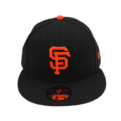 San Francisco Giants Authentic New Era Cap Black black Front View