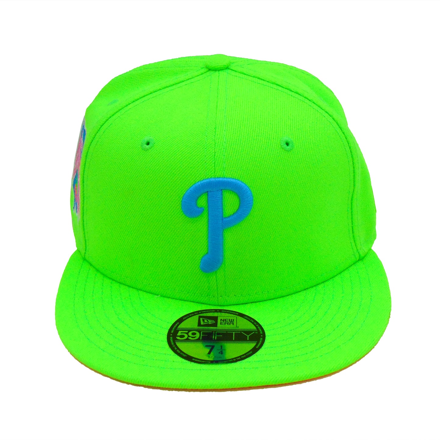 Philadelphia Phillies Custom New Era Cap Lime 1996