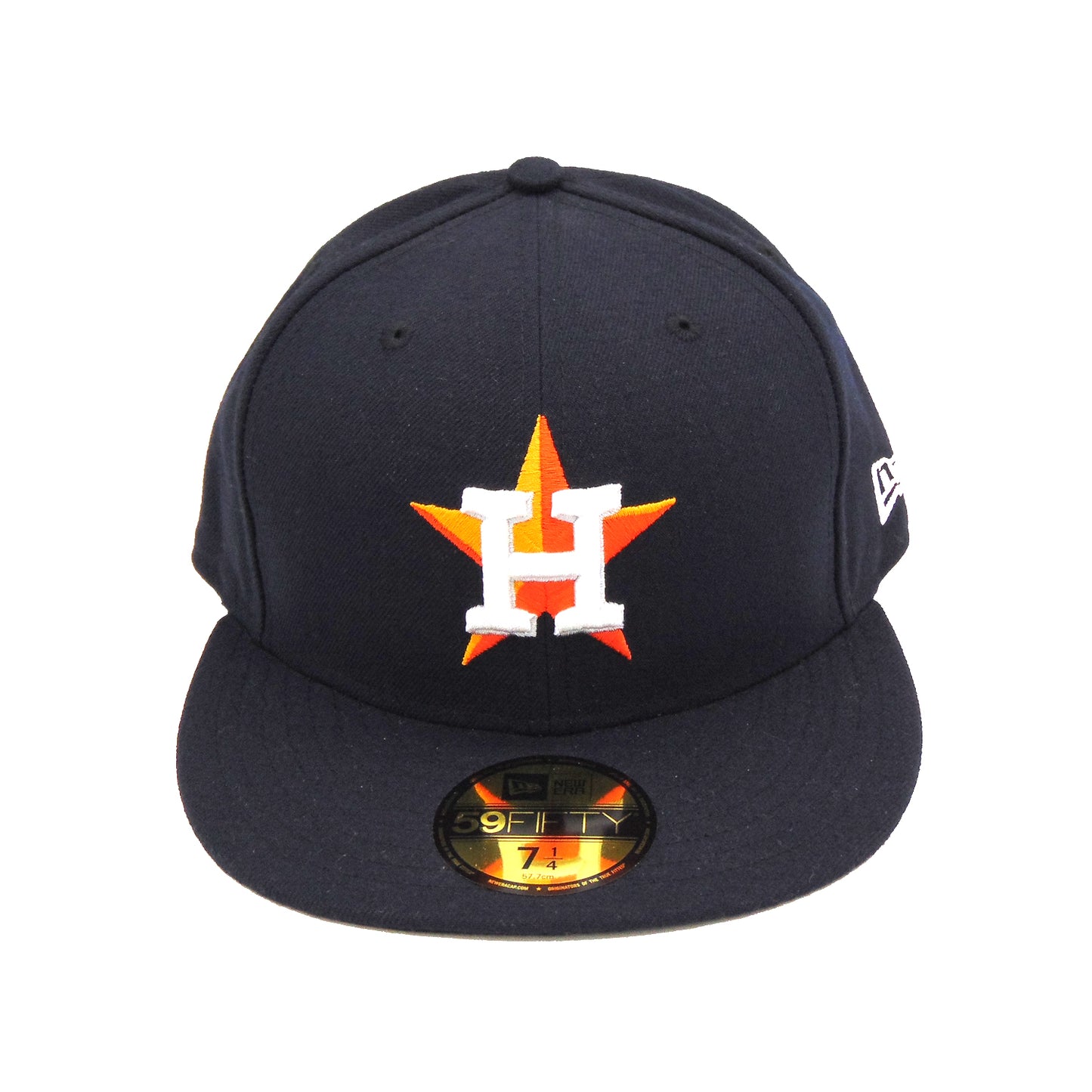 Houston Astros Home Authentic New Era Cap Navy Orange